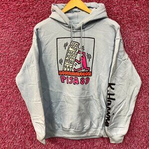 Keith Haring Pisa 89 Tuttomundo Art Demo Hoodie size Medium